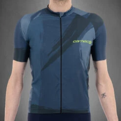 Carnac Men's Brosse Short Sleeve Jersey / Blue -Planetx Bike Store CLCABSSJB P3