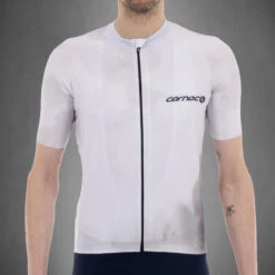 Carnac Men's Meteo Short Sleeve Jersey / White -Planetx Bike Store CLCAMSSJW P3