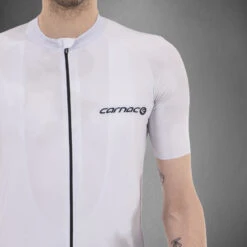 Carnac Men's Meteo Short Sleeve Jersey / White -Planetx Bike Store CLCAMSSJW P5