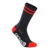 Carnac Stripe Perform Cycling Socks / Black & Red -Planetx Bike Store CLCASTRPCSBRE P1