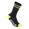Carnac Stripe Perform Cycling Socks / Black & Zesty Lime -Planetx Bike Store CLCASTRPCSBZL P1