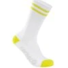 Carnac Stripe Perform Cycling Socks / White & Zesty Lime 1 Carnac Stripe Perform Cycling Socks / White & Zesty Lime -Planetx Bike Store CLCASTRPCSWZL P1