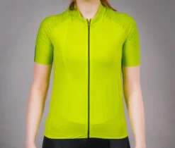 Carnac Women's Short Sleeve Jersey / Zesty Lime -Planetx Bike Store CLCAWSSJZL P7