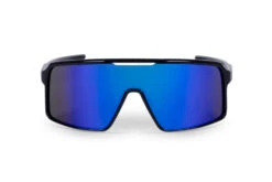 Carnac Juno Sunglasses / Jet Black Frame & Blue Revo Lens