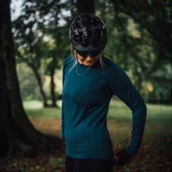 Carnac Long Sleeve Merino Base Layer -Planetx Bike Store Lifestyle Sarah 2
